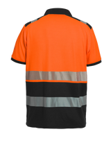 High-Visibility poloshirt RWS Tonga - Fluor Oranje - Zwart