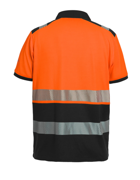 High-Visibility poloshirt RWS Tonga - Fluor Oranje - Zwart