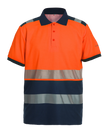 High-Visibility poloshirt RWS Tonga - Fluor Oranje - Marine
