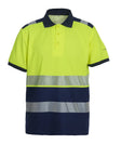 High-Visibility poloshirt RWS Tonga - Fluor Geel - Marine