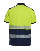 High-Visibility poloshirt RWS Tonga - Fluor Geel - Marine