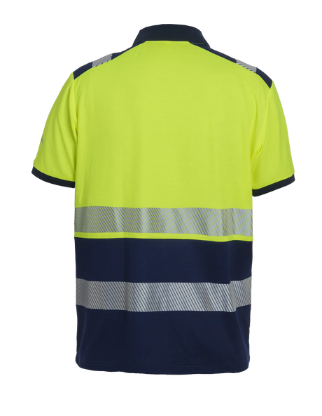 High-Visibility poloshirt RWS Tonga - Fluor Geel - Marine