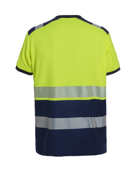 High-Visibility t-shirt Tivoli - Fluor Geel - Marine