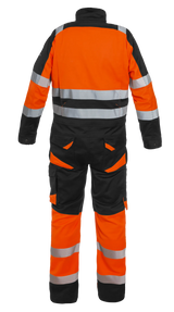 High-Visibility overall Oakham - Zwart - Fluor Oranje
