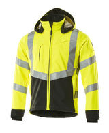 Softshell jas 15502 - 1709 - hi-vis geel/zwart