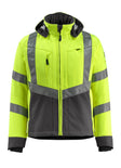 Softshell jas 15502 - 1718 - hi-vis geel/donkerantraciet