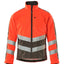 Fleecejack 15503 - 22218 - hi-vis rood/donkerantraciet
