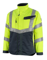 High-Visibility jas 15509 - 17010 - hi-vis geel/donkermarine
