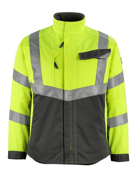 High-Visibility jas 15509 - 1718 - hi-vis geel/donkerantraciet