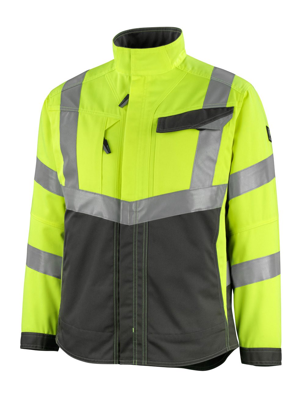 High-Visibility jas 15509 - 1718 - hi-vis geel/donkerantraciet