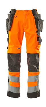 Broek met spijkerzakken 15531 - 1418 - hi-vis oranje/donkerantraciet