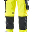 Broek met spijkerzakken 15531 - 17010 - hi-vis geel/donkermarine