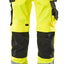 Broek met spijkerzakken 15531 - 1709 - hi-vis geel/zwart