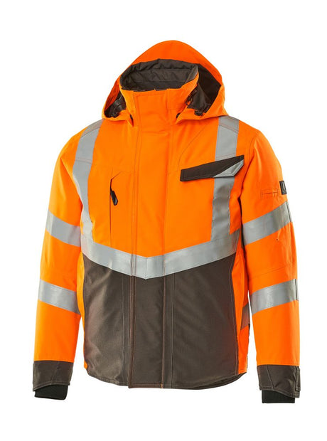 Winterjas 15535 - 1418 - hi-vis oranje/donkerantraciet