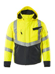 Winterjas 15535 - 17010 - hi-vis geel/donkermarine