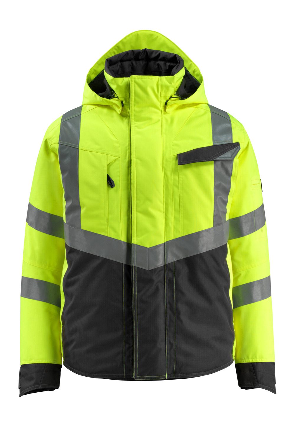 Winterjas 15535 - 1709 - hi-vis geel/zwart