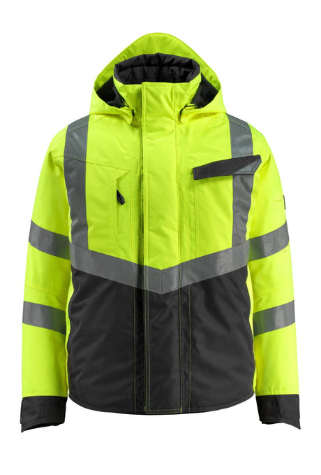 Winterjas 15535 - 1709 - hi-vis geel/zwart
