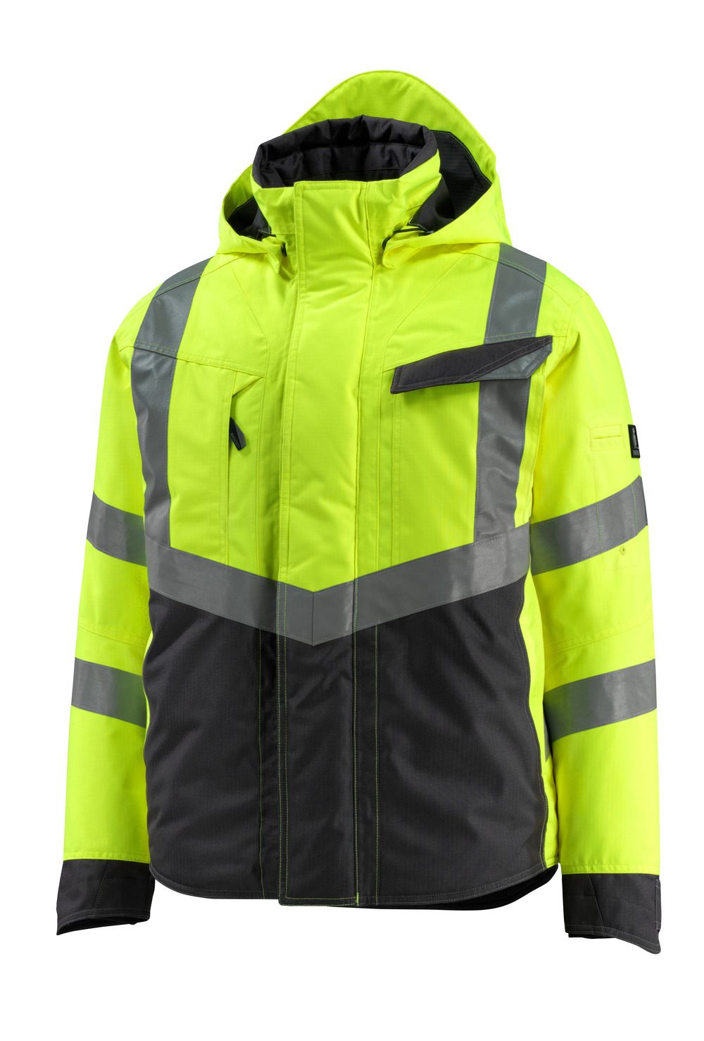 Winterjas 15535 - 1709 - hi-vis geel/zwart