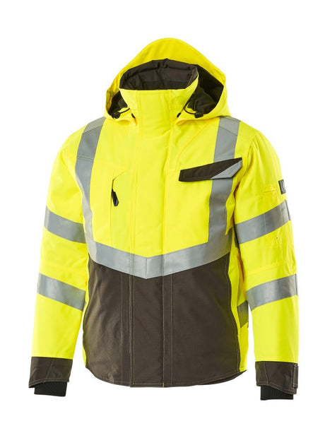 Winterjas 15535 - 1718 - hi-vis geel/donkerantraciet