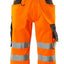Korte werkbroek 15549 - 1418 - hi-vis oranje/donkerantraciet