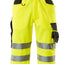Korte werkbroek 15549 - 1709 - hi-vis geel/zwart