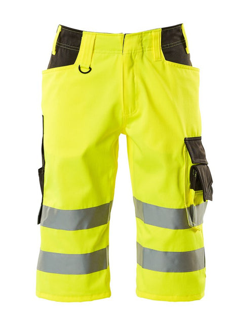 Korte werkbroek 15549 - 1718 - hi-vis geel/donkerantraciet