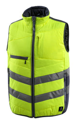 Wintervest 15565 - 17010 - hi-vis geel/donkermarine