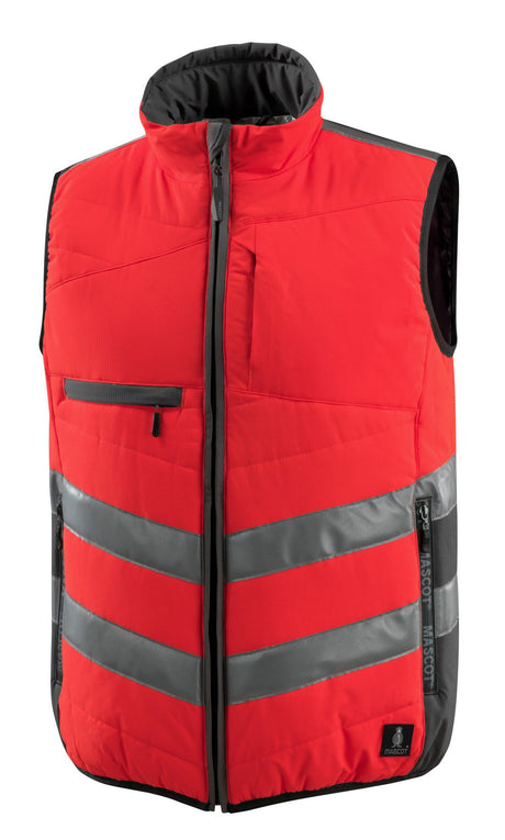 Wintervest 15565 - 22218 - hi-vis rood/donkerantraciet