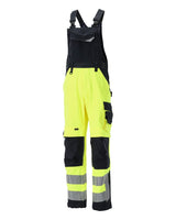 Amerikaanse overall met kniezakken 15569 - 17010 - hi-vis geel/donkermarine