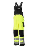 Amerikaanse overall met kniezakken 15569 - 1709 - hi-vis geel/zwart