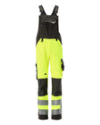 Amerikaanse overall met kniezakken 15569 - 1718 - hi-vis geel/donkerantraciet