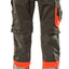 Broek met kniezakken 15679 - 18222 - donkerantraciet/hi-vis rood