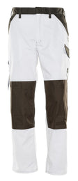 Werkbroek met kniezakken 15779 - 0618 - wit/donkerantraciet