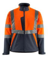 Softshell jas 15902 - 14010 - hi-vis oranje/donkermarine