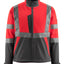 Softshell jas 15902 - 22218 - hi-vis rood/donkerantraciet