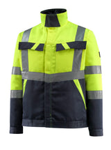 Jas 15909 - 17010 - hi-vis geel/donkermarine