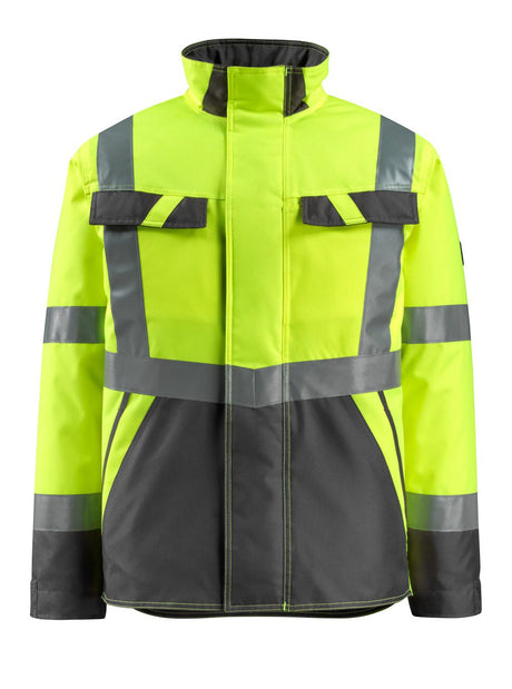 Winterjas 15935 - 1718 - hi-vis geel/donkerantraciet