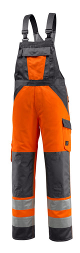Amerikaanse overall met kniezakken 15969 - 1418 - hi-vis oranje/donkerantraciet