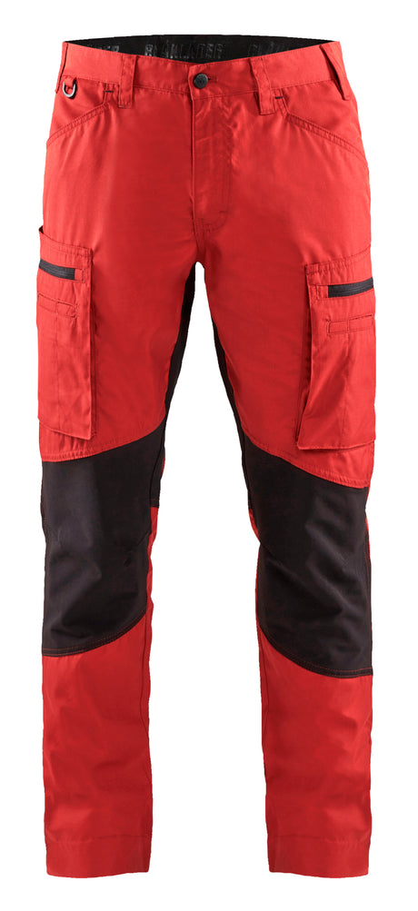 Service werkbroek stretch 1459 - rood/zwart
