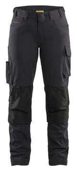Service Werkbroek Stretch Dames 7195 - Zwart/Donkergrijs
