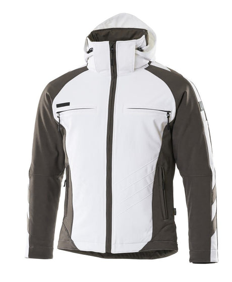 Winterjas 16002 - 0618 - wit/donkerantraciet