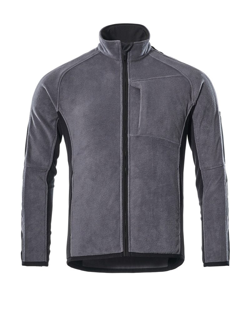 Fleecejack 16003 - 88809 - antraciet/zwart