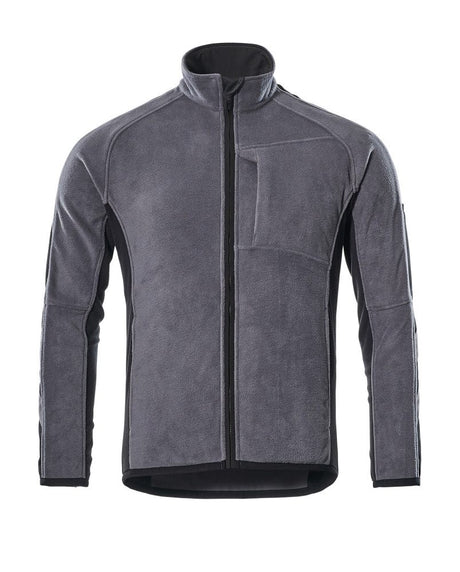 Fleecejack 16003 - 88809 - antraciet/zwart