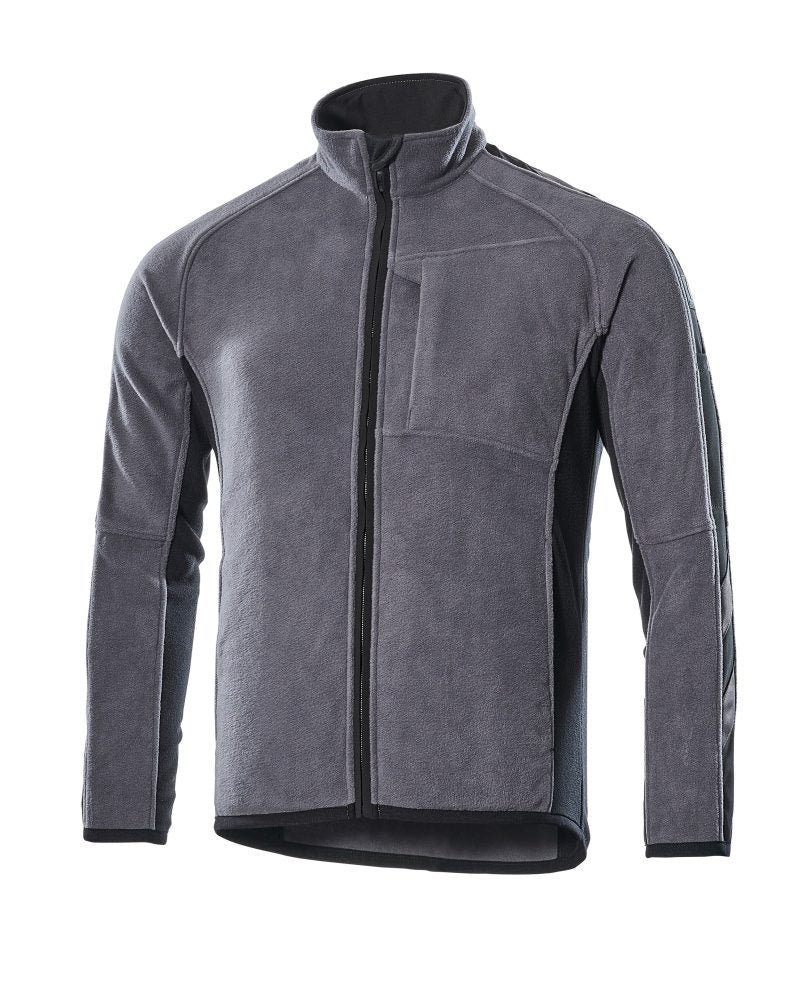 Fleecejack 16003 - 88809 - antraciet/zwart