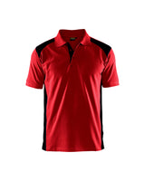 Poloshirt 3324 - rood/zwart