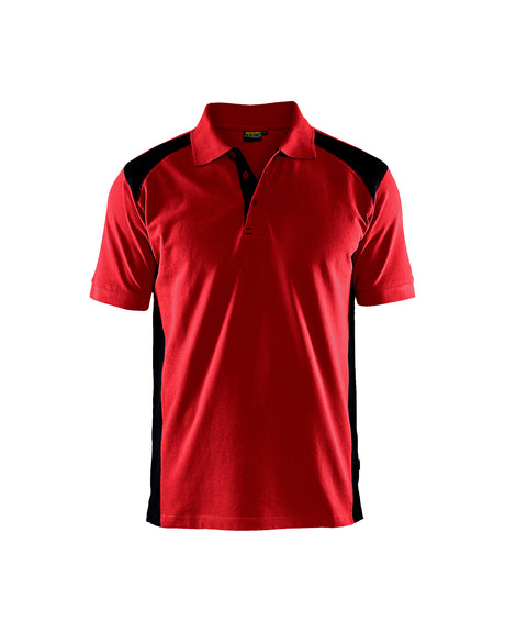 Poloshirt 3324 - rood/zwart