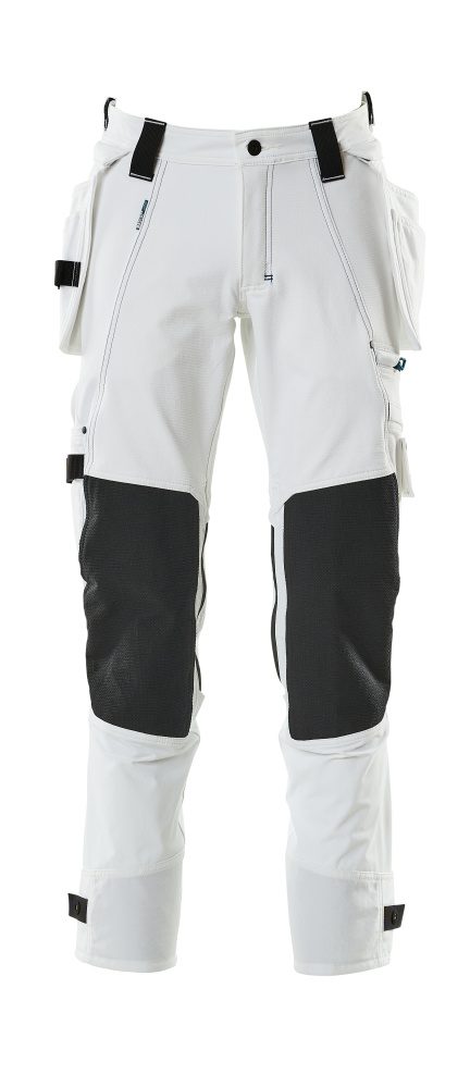 Broek met spijkerzakken 17031 - 06 - wit
