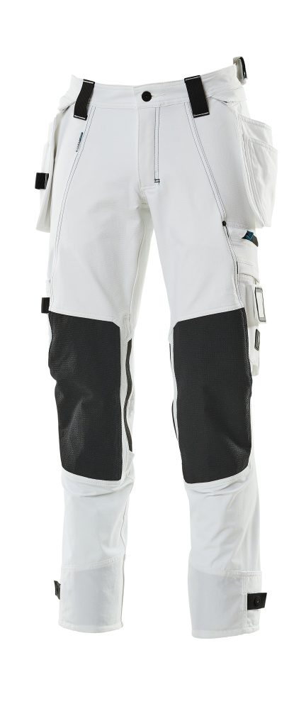 Broek met spijkerzakken 17031 - 06 - wit