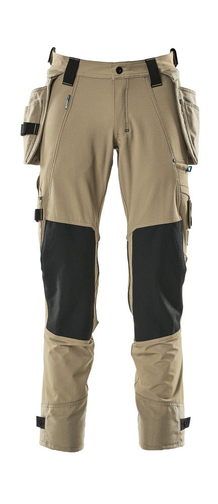 Broek met spijkerzakken 17031 - 55 - lichtkhaki
