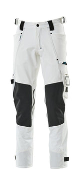 Broek met kniezakken 17079 - 06 - wit
